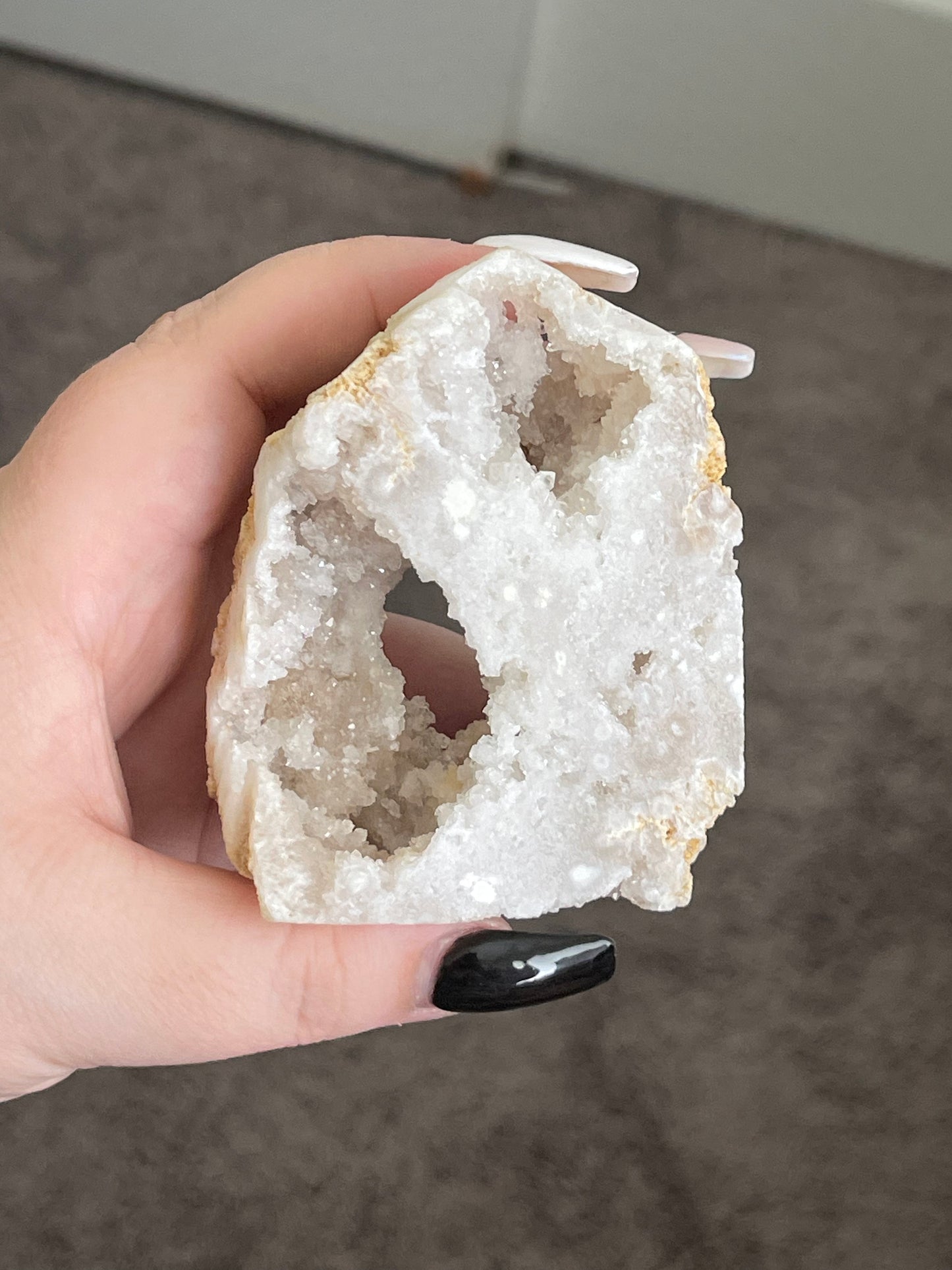 Natural Druzy Agate Tower