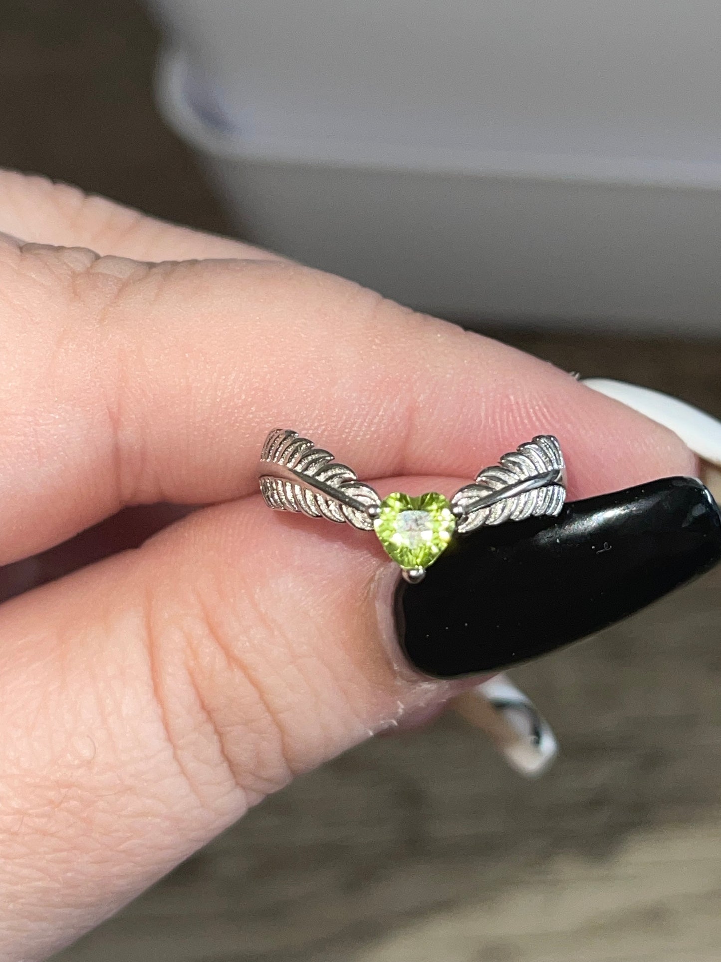PERIDOT RING - Cleanses Toxins, Alleviates Jealousy/Greed, Opens Heart to Joy and New Relationships