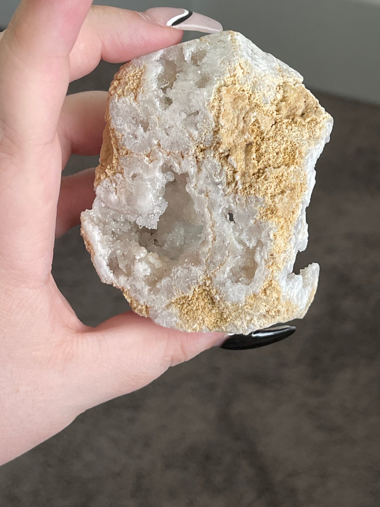 Natural Druzy Agate Tower
